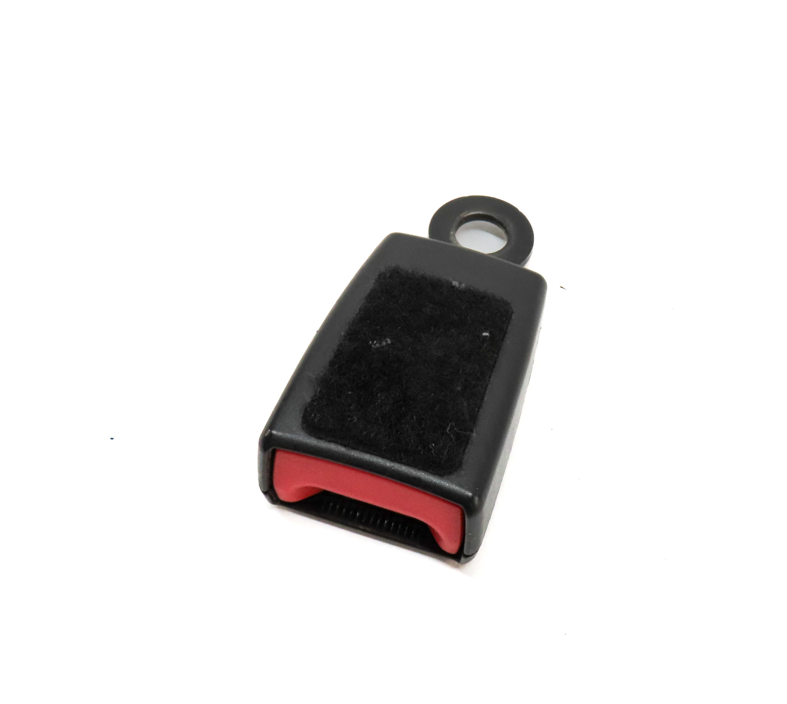 2011 LAND ROVER LR4 (L319) REAR 2ND ROW CENTER SEATBELT BUCKLE RECEIVER (BLACK) — exact item pictured
